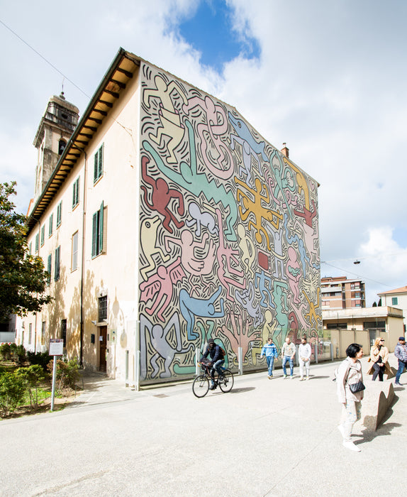 Keith Haring's graffiti in Pisa